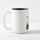 もう一度地球を素晴らし作れ!UFO誘拐用ティー ツートーンマグカップ (左)