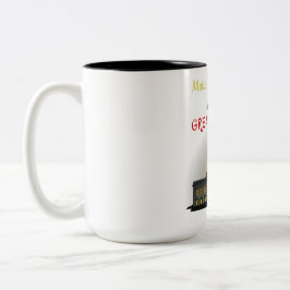 もう一度地球を素晴らし作れ！UFO誘拐用ティー ツートーンマグカップ