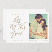 もう一度書と写真モダンを試してみよう セーブザデート (正面/裏面)