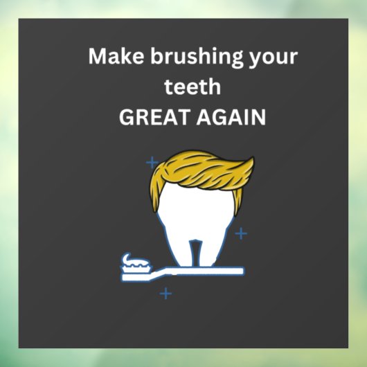 もう一度歯を磨素晴らしくTシャツ ウィンドウサイン (シート3)