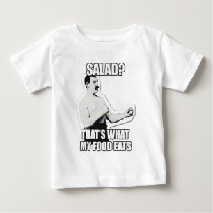 もう一度男らしい男が叩く! ベビーTシャツ