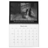 もう一度見て…白黒のカレンダー カレンダー (3月 2026)