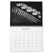 もう一度見て…白黒のカレンダー カレンダー (1月 2026)