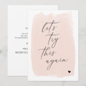 もう一度試してみましょう ピンク  日程変更 カード (正面/裏面)