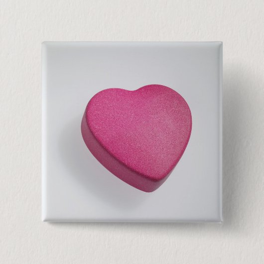 もう一度試のハートキャンデー 缶バッジ (正面)