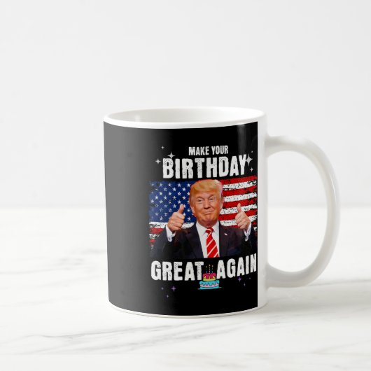 もう一度誕生日素晴らしする コーヒーマグカップ (右)