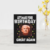 もう一度誕生日素晴らしを切れおもしろい カード (黄色い花)