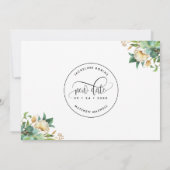 もう一度、緑と白のフローラ セーブザデート (裏面)