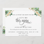 もう一度、緑と白のフローラ セーブザデート (正面/裏面)