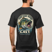 もう一投！バスフィッシング Tシャツ (裏面)