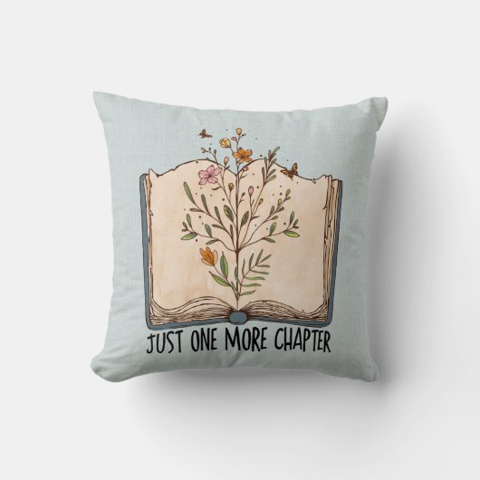 もう一本チャプター本の野生の花蝶 クッション (正面)