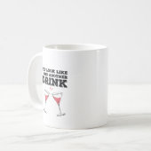 もう一杯ユーモアが必要気のあるそぶりをしただ コーヒーマグカップ (正面左)