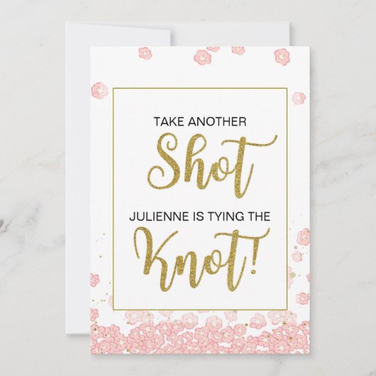 もう一杯飲んで!彼女は結婚するよ サイン (正面)