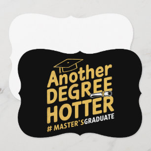 もう一段と熱いマスターの学位の卒業 カード