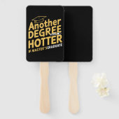 もう一段と熱いマスターの学位の卒業 ハンドファン (正面&裏面)