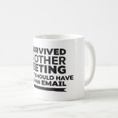 もう一生き延び度の会は コーヒーマグカップ (正面右)