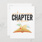 もう一章か五巻の本おもしろい好き インビテーションポストカード (正面/裏面)