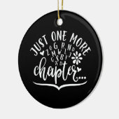もう一章だけ。おもしろい読デザイン セラミックオーナメント (左)