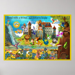 もう一素晴らしつ読- Literacy Poster ポスター