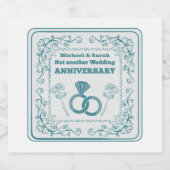 もう一結婚周年ではない ビールラベル (シングルラベル)