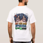 もう一話だけ - アニメに没頭 Tシャツ (裏面)