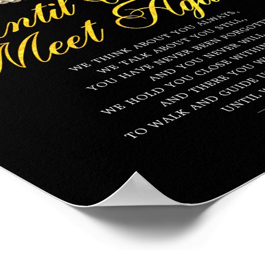 もう二度と会えないまで 追悼詩 看板 ポスター (角)