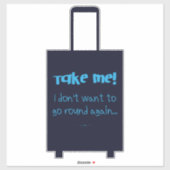 もう二度と回りたくないおもしろい荷物 シール (シート)