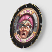 もう二度と！ ラージ壁時計 (傾斜)