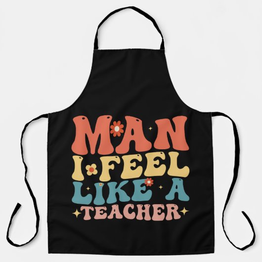 もう先生に戻ったみたいだな、学校に戻る気分だぜ エプロン (正面)