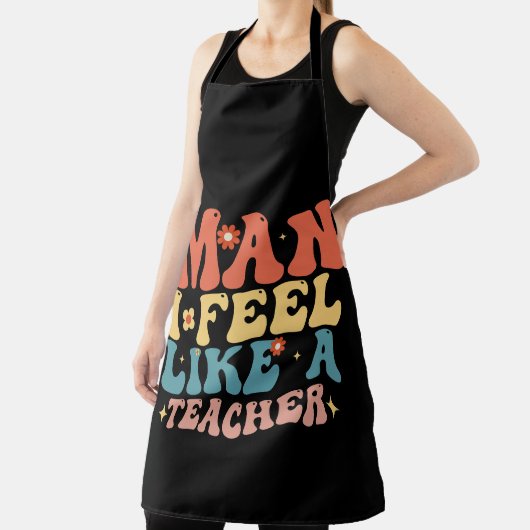もう先生に戻ったみたいだな、学校に戻る気分だぜ エプロン (インサイチュ)