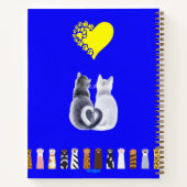 もう十分だ。かわいいキティ・バタフライ!ジャーナル ノートブック (裏面)