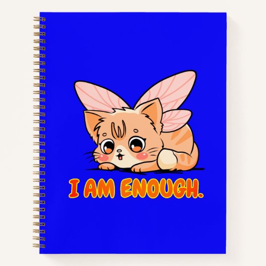 もう十分だ。かわいいキティ・バタフライ!ジャーナル ノートブック (正面)