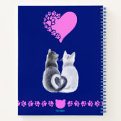もう十分だ。かわいい子猫と翼！ジャーナル ノートブック (裏面)