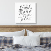 もう十分だ キャンバスプリント (インサイチュ (寝室))