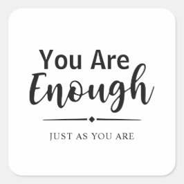 もう十分だ | シンプル感動的モダン引用文 スクエアシール