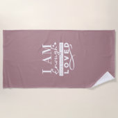 もう十分だ ビーチタオル (正面)