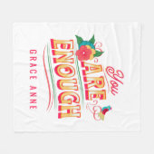 もう十分だ フリースブランケット (正面(横))