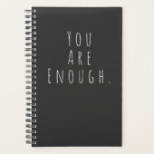 もう十分だ |感動的 Word Art Graphic プランナー手帳 (正面)