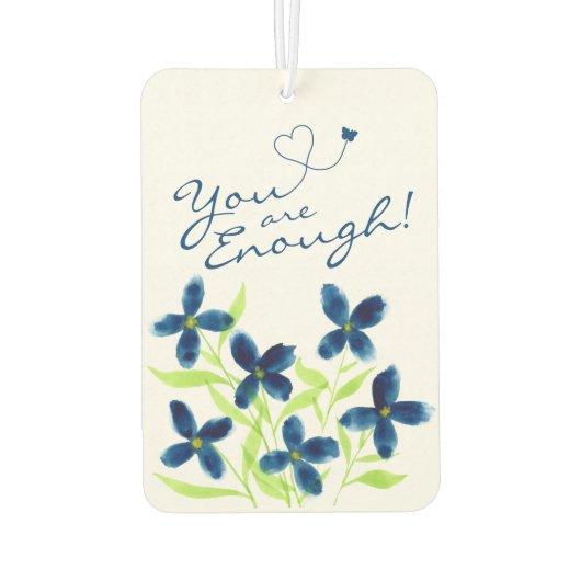 もう十分だ！水彩の花の確認 カーエアーフレッシュナー (裏面)