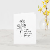 もう大丈夫 カード (黄色い花)