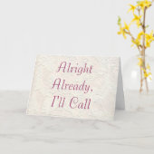 もう大丈夫 カード (黄色い花)