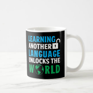 もう学一つの言語が世界の鍵を握る コーヒーマグカップ