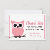 もう少しでいい! フクロウ サンキューカード (正面)