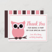 もう少しでいい! フクロウ サンキューカード (正面/裏面)