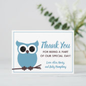 もう少しで来る!ブルーフクロウサンキューカード サンキューカード (スタンド正面)