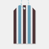 もう少しで誰が来るか見ろブルーフクロウ赤ちゃんシャワーのお願い ギフトタグ (裏面)