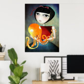 もう少しアートキャンバスを持って ポスター (ホームオフィス)