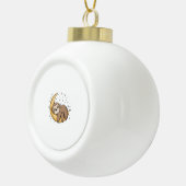 もう少し寝なきゃ セラミックボールオーナメント (右)