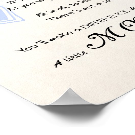 「もう少し愛して」感動的の詩メディア ポスター (角)