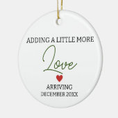 もう少し愛の妊娠を追加男女兼用する セラミックオーナメント (左)